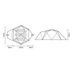 Mountain Designs Alpine Bunker 3-Person Tent Lemon Chrome - Image 9