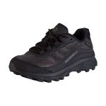 Merrell Kids' Moab Speed Waterproof Low Hiking Shoes Triple Black - Image 4