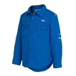 Trip In A Van Kids Fishing Shirt Blue - Image 5