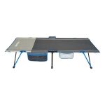 Spinifex Quick Fold Large Camp Stretcher Blue & Grey