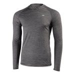 Mountain Designs Men's Merino Blend Long Sleeve Stripe Crew Black Stripe - Image 4