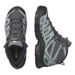 Salomon Women's X Ultra Pioneer Gore-Tex Mid Hiking Boots Ebony, Stormy Weather & Wine - Image 7
