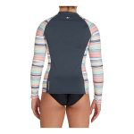 O'Neill Girls' Lane Full Zip Long Sleeve Rash Vest GMA2 Gunmetal & Alexa Tile - Image 2