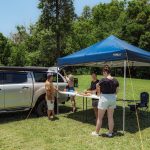 Oztrail Gazebo Bar Table White - Image 3