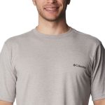 Columbia Men's Basic Logo Short Sleeve Tee Grey Heather - Image 7