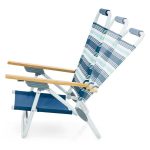 Life! Beach Chair With Table Deluxe Blue - Image 2