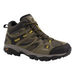 HI-TEC Men's Ravus Vent Lite Mid Waterproof Hiking Boots Smokey Brown & Taupe Gold - Image 3