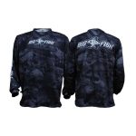 Bigfish Aus Camo Dark Grey Sublimated Fishing Shirt Grey