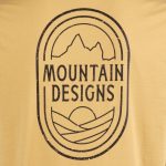 Mountain Designs Men's Yellow Heritage Short Sleeve Tee Curry - Image 3