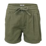 Cape Kids Girl's Paperbag Denim Shorts Olive