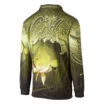 Bigfish Cod Skin Sublimated Polo Shirt Green - Image 2