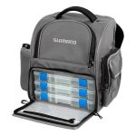 Shimano Medium Tackle Backpack with Side Cooler Grey & Black - Image 4