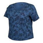 Gondwana Women's Mapleton Linen Blend Tee Plus Size Atlantic Blue & Navy - Image 3