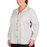 Gondwana Women's Kilalea Plus Size Long Sleeve Shirt Chalk - Image 5