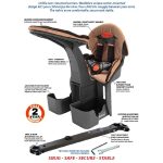 WeeRide Deluxe Child Bike Seat Black & Brown - Image 6