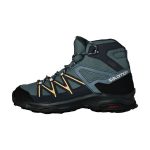 Salomon Women's Daintree Gore-Tex Mid Hiking Boots Stormy Weather, Ebony, Almond Cream - Image 4