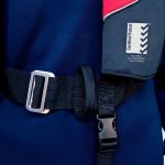 Burke Marine Adult Navigator 150N Automatic Inflatable PFD Lifejacket with Harness Red & Blue - Image 3