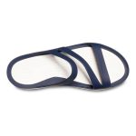 Crocs Women's Swiftwater Thongs Navy & White - Image 5