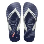 Havaianas Men's Top Nautical Thongs Navy Blue & White - Image 4