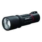 COAST 400 Lumens Rechargeable Pure Beam Focusing LED Torch Black