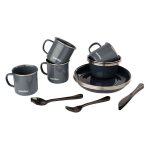 Spinifex Enamel 24 Piece Dining Set Navy - Image 2