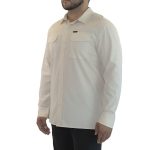Gillz Everyman Woven Long Sleeve Performance Vented Fishing Shirt Turtle Dove - Image 4
