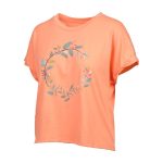 Cape Women's Gia Short Sleeve Tee Coral - Image 3