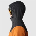 The North Face Men's Fourbarrel Tricot Jacket Leather Brown & Black - Image 3