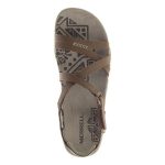 Merrell Women's Sandspiur Rose Leather Sandals Dark Earth - Image 2