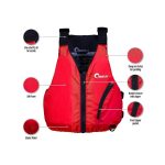 Seak L50 MF50 Kayak & Canoe Youth PFD Red - Image 2