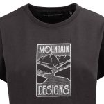 Mountain Designs Women's Black Australus Short Sleeve Tee Washed Black - Image 5
