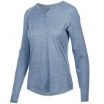 Cape Women's Holly Long Sleeve Henley Top Navy - Image 3