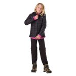Cederberg Youth Recycled Baffle Hooded Puffer Jacket Black - Image 5