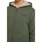 O'Neill Youth Boys' Fifty Two Zip Fleece Hoodie Olive - Image 3