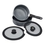 Spinifex Non-Stick Saucepan Set Black - Image 2