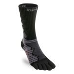 Injinji Unisex Ultra Run Crew Socks Obsidian