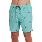 O'Neill Men's Hermosa Elastic Waist 17" Board Shorts Aqua Wash