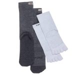 Injinji Men's Hiking Liners Sock Set Charcoal - Image 2