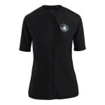 Body Glove Women's Core Full Zip Short Sleeve Rash Vest Black