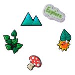 Crocs Explore Jibbitz 5 Pack Multicoloured - Image 3