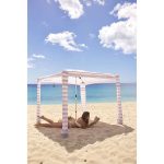 CoolCabana 5 Beige Stripe Beach Shade Stripe Medium - Image 3