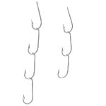 Mustad Ganged 4 Hook 3 Set
