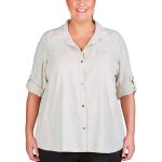 Gondwana Women's Kilalea Plus Size Long Sleeve Shirt Chalk - Image 2