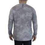 Gillz Contender Series UV Long Sleeve Performance Fishing Shirt Glacier Gray Burnt - Image 3