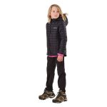 Cederberg Youth Recycled Baffle Hooded Puffer Jacket Black - Image 4