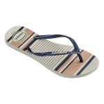 Havaianas Women's Slim Nautical Thongs White & Mustard