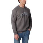 Columbia Men's Columbia Logo Fleece Crew Grey Heather - Image 5