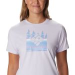 Columbia Women's Sun Trek Tee Purple Tint Heather - Image 5