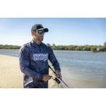 Nomad Design Charcoal Camo Collared Fishing Shirt Grey - Image 3
