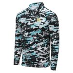 Gillz Contender Series Long Sleeve Performance Polo Fishing Shirt Aruba Blue Tek - Image 3